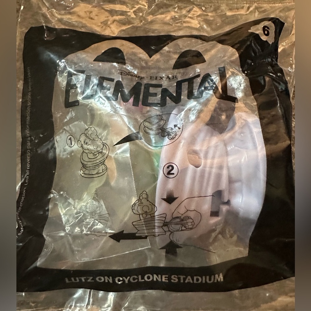 McDonald’s Happy Meal toy: Disney Pixar’s ELEMENTAL “Lutz on Cyclone Stadium” #6